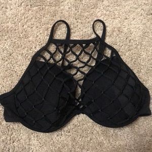 High neck bathing suit top!